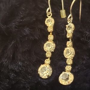 Cubic zirconia vintage earings